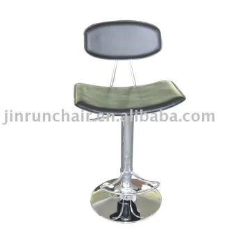 modern adjustable swivel PVC seat chromed footrest and base barstool