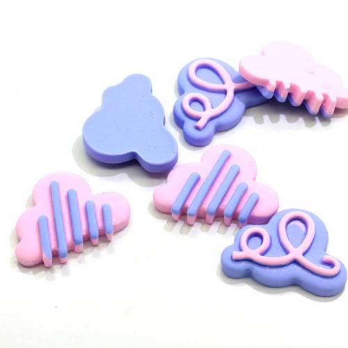 Irregular Cloud Kawaii Flat back Resin Cabochon Kids Toy Handmade Decor Beads Spacer Bedroom Ornaments Charms