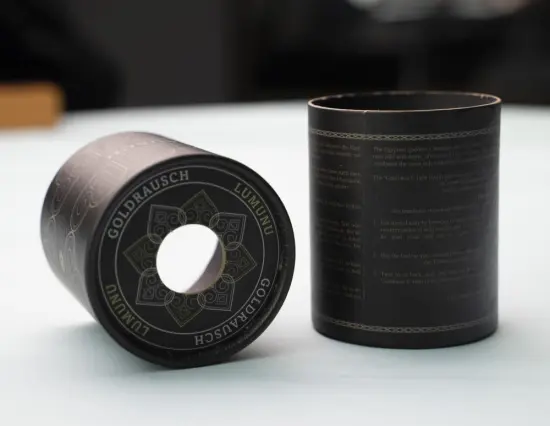 Factory sale Custom Rigid Cylinder Gift Candle Box