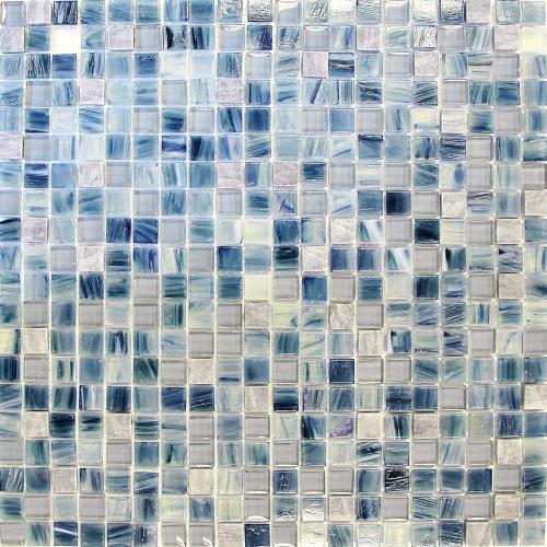 Tessere di mosaico moderne della serie Blue Associated Stone