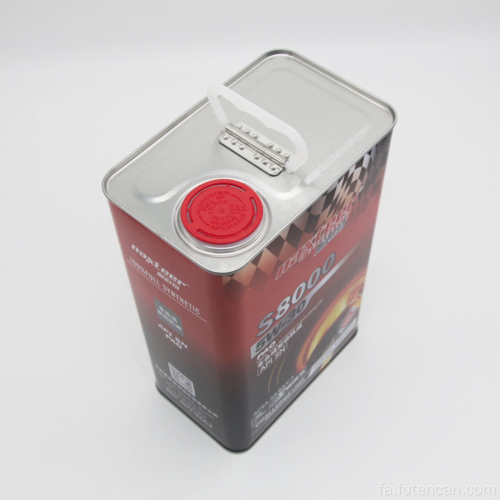 قوطی فلزی 4 لیتری برای قوطی قلع روغن روان کننده