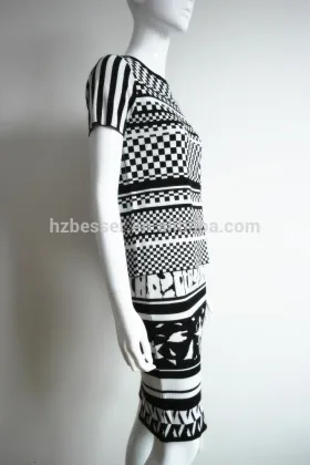 Fashion ladies jaqucard over hip fit short skirt