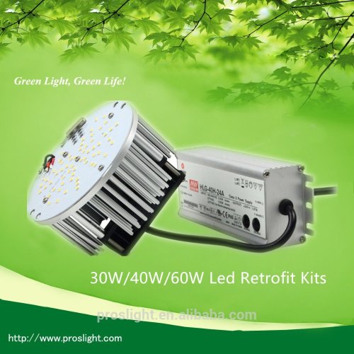 5 years warranty 30w 40w 60w street light led retrofit kit