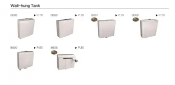 Wall-hung Tank/Toilet tank/Cistern/For sanitary toilet