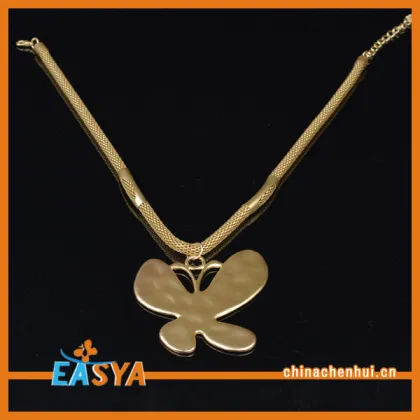 Gold Jewelry Gold Butterfly Pendant Necklace