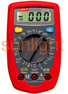Portable Digital Multimeter, AC/DC/Resistance UT33B