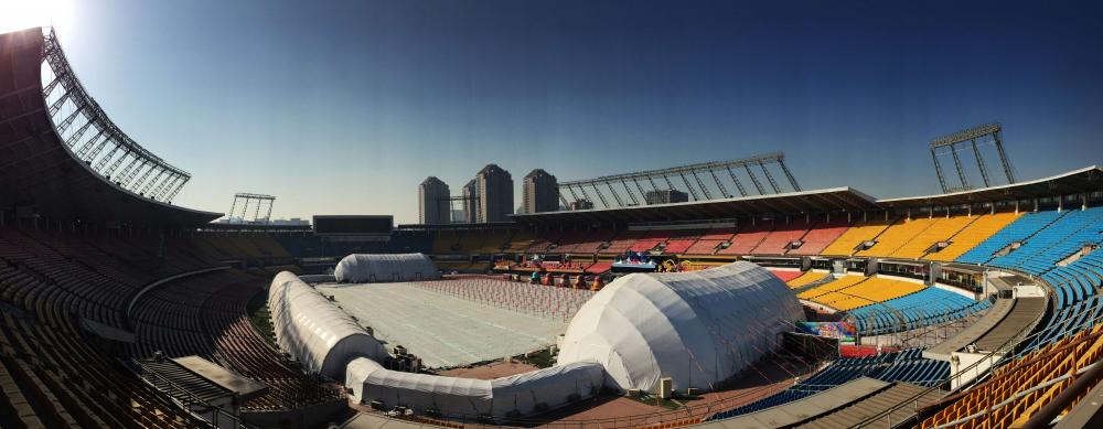 Estádio inflável dos trabalhadores tendas para esportes