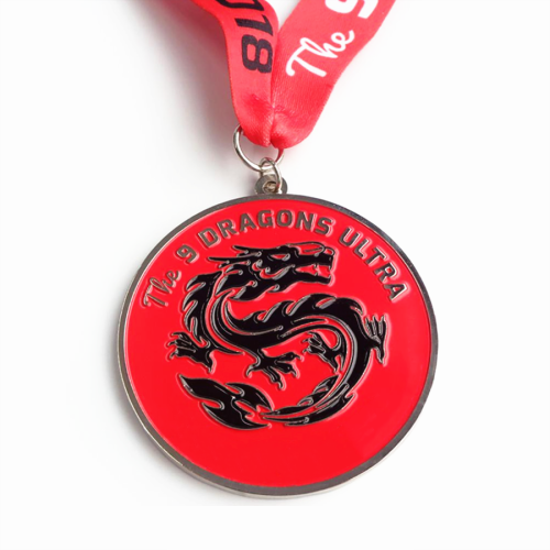 Custom own shape enamel color sport club medal