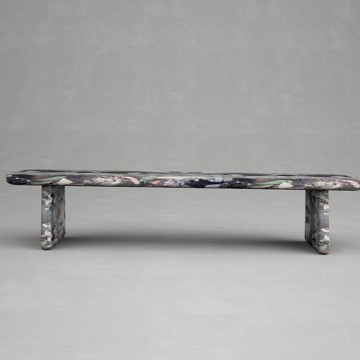 Rectangle Coffee Table Natural Marble Stone