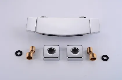 Cosygrace Wall-Mounted Chrome Waterfall Bathtub Faucet