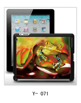 Rana foto Ipad Case3, pc cassa rivestita in gomma, più colori disponibili