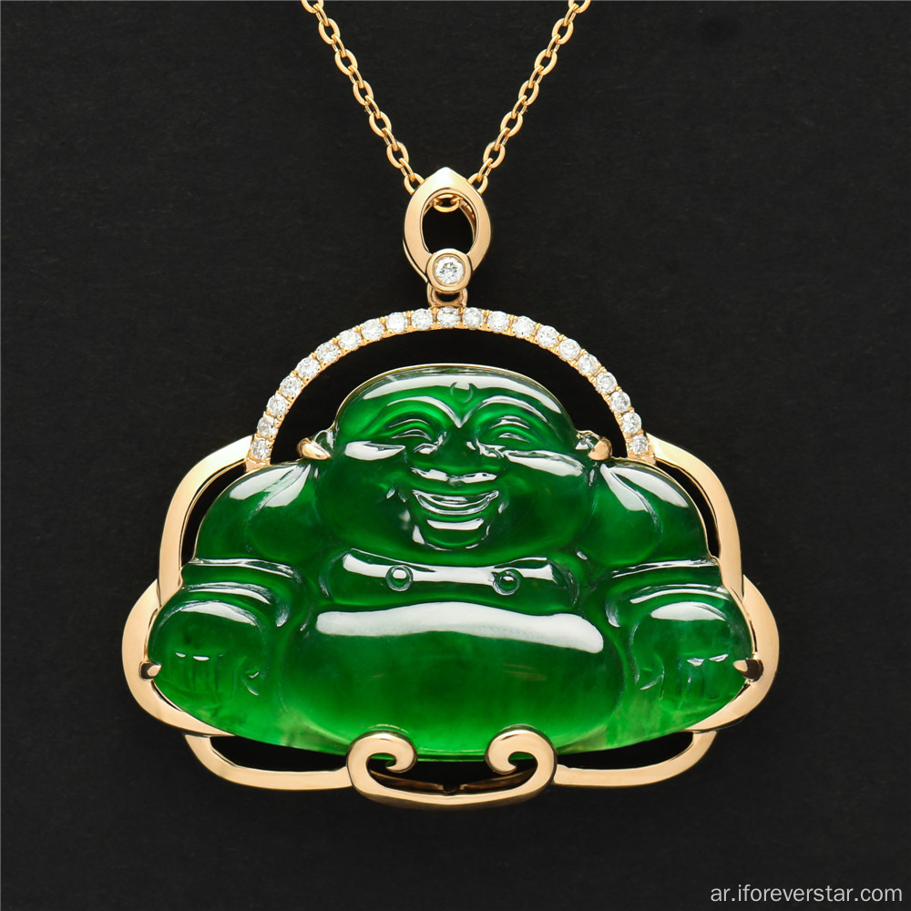 Maitreya Buddha Jade Gemstone Jewelry