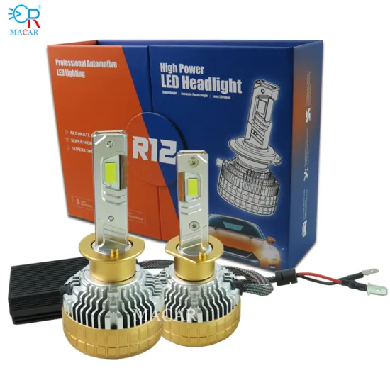 MACAR 2024 New Model Three Copper Pipe 300W LED Headlight Bulb for Cars and Trucks (H1/9005/9006) - Super Bright 12V