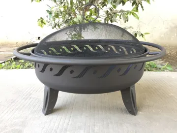 2 in 1 Outdoor Heating Bonfire Wood Burning Firepit for Patio