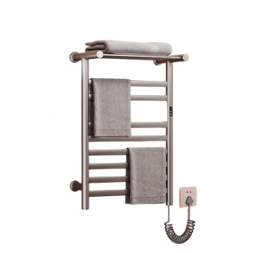 Electric Towel Warmer: Wall-Mounted 6-Bar Thermostatic Timing Heated Towel Rack, 63*43CM