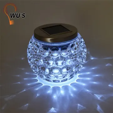 China factory supply solar jar glass lights