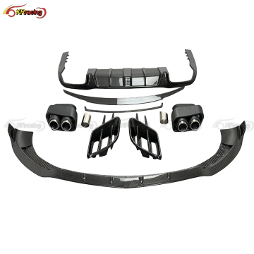 Rocket Style Dry Carbon Fiber Car Body Kit - No Engine Cover for Mercedes Benz E63 AMG 2022