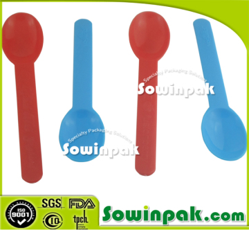Solid Blue Plastic Crafting Spoons
