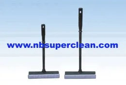 window and floor cleaning squeegee with long handle, window squeegee