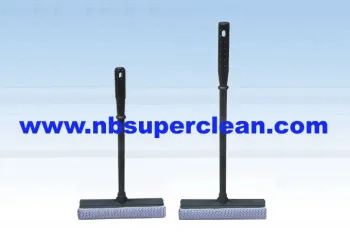 window and floor cleaning squeegee with long handle, window squeegee