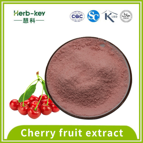 O pó de extrato de cereja contém 17% de vitamina C