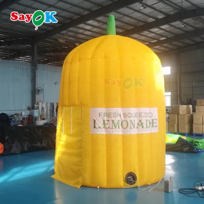 Lemon Juice Inflatable Booth for Sale: Promotional Lemon Inflatables Stand Tent