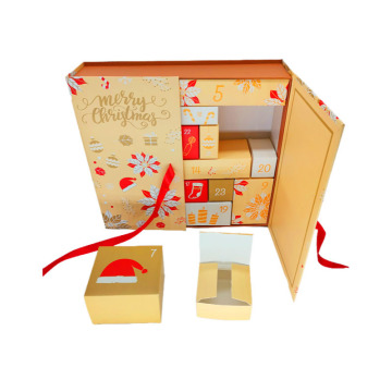 Kerstvententskalenderboxen: 24 -stks lege geschenkdozen voor decoratief snoep, chocolade en koekjesverpakking