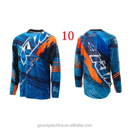 Men's Long-sleeved Summer Mountain Bike Riding Suit Jacket for Cross-country Motorcycle Riding