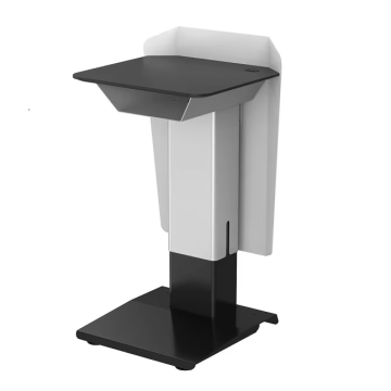 JIECANG Stable Electric Lifting Anti-Collision Standing Speech Desk with Wheels