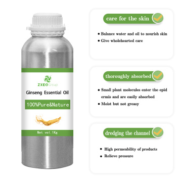 Aceite esencial de ginseng 100% puro y natural Aceite esencial de bluk de alta calidad al por mayor para compradores globales El mejor precio