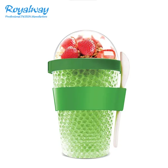 Plastic Yogurt Cereal Cup with Food Storage Snack Container: Your Ultimate On-the-Go Solution