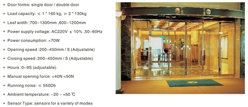 Superhouse Aluminum Frame Glass Sliding Automatic Door