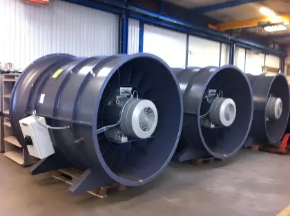 Industrial axial flow fan