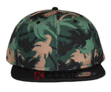 floral printed palm leaf snapback hats 2017 new meek era