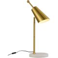 Modern Brass Finish Adjustable Table Lamp for Bedroom Living
