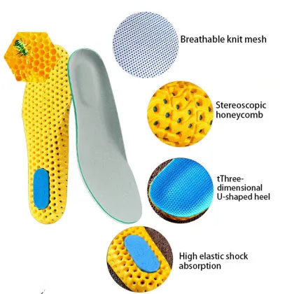 Sport Insoles For Shoes Sole Mesh Breathable Cushion Deodorant Running Shoes Women Insole Men Memory Foam Orthopedic Insoles