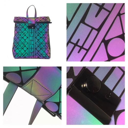 Handbags Womens Geometric Luminous Backpack
