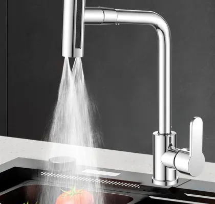 Feiyu Waterfall Faucet: Kitchen Hot and Cold Four-Mode Rotating Faucet