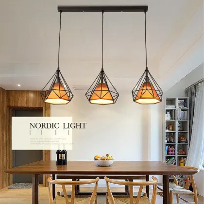 Rustic Wrought Iron Chandeliers for Nordic Restaurant, Cafe, Bar, and Kitchen