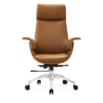 Modern Minimalistic Big Boss Luxury Leather Office Chair and Desk Supervisor Chair