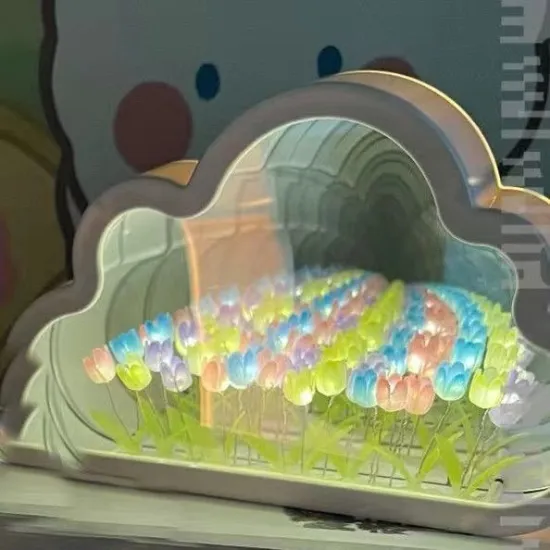 Handcrafted LED Tulip Flower Night Light: A Perfect Valentine's Day Gift