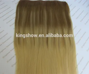 2016 new product well made balayage #6/613 clip in hair extension