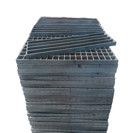Heavy Duty Galvanized Steel Driveway Grating Floor - Serrated Metal Bearing Bar Grid