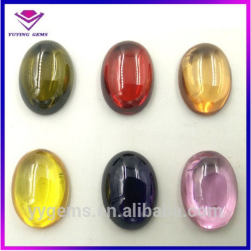 Gemstone Various Colors Cabochon Cut Created Cubic Zirconia Beads for Jewelry Making