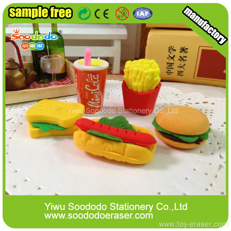 Wholesale Novelty 3D Shaped Eraser Preschool Educational Toys For Kids