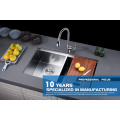 Workstation Kitchen Sink Stainless Steel Double Bowl