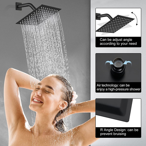 Ensemble de douche de pluie de bain de salle de bain et ensemble de robinets de baignoire