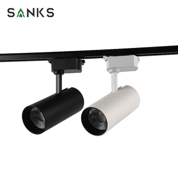 Minimalist Office LED Tracklight Installation: 7W to 30W Mini Spotlight