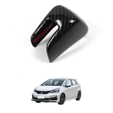OEM Car ABS ABS สแตนเลสสตีลอุปกรณ์ตกแต่งภายในสำหรับปี 2021 Honda Fit/Jazz - ปุ่มเปลี่ยนเกียร์คาร์บอนไฟเบอร์
