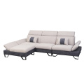 L yang berbentuk sofa sectional set dengan ottoman